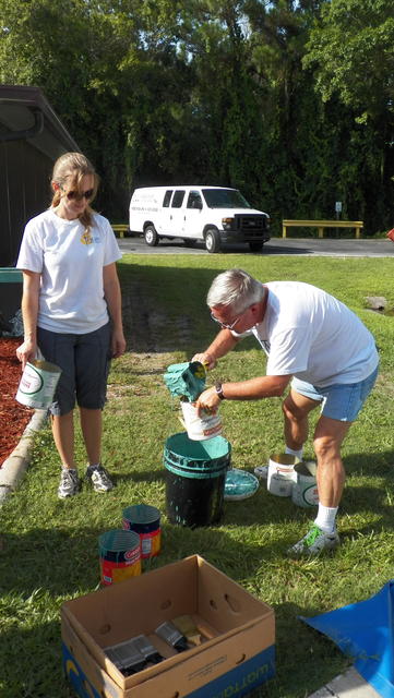 Getting ready to paint