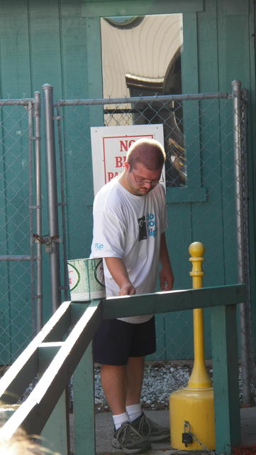 Painting the bike rack