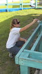 Painting the bike rack