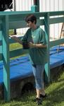 Painting the bridge railing