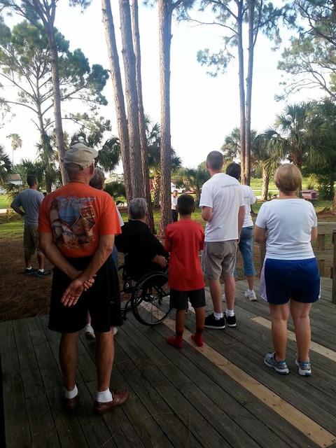 Viewing the rocket launch