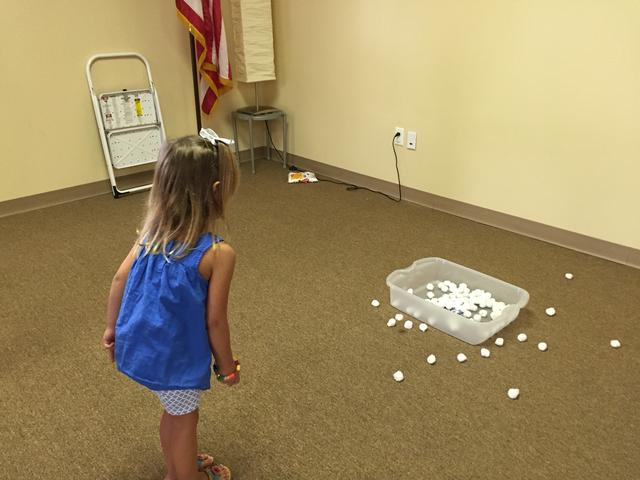 Getting cotton balls into the tub