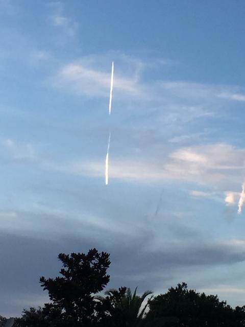 A plane across spacious skies