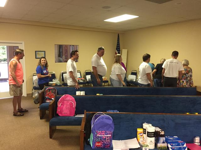 The care kit packing begins