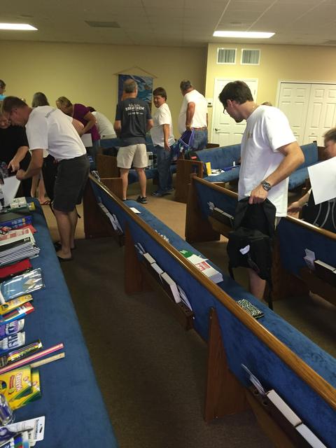 Packing the Back Packs