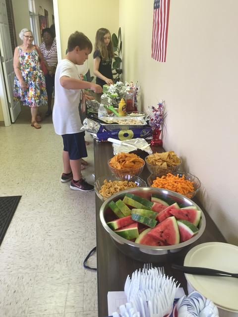 The children get in line first